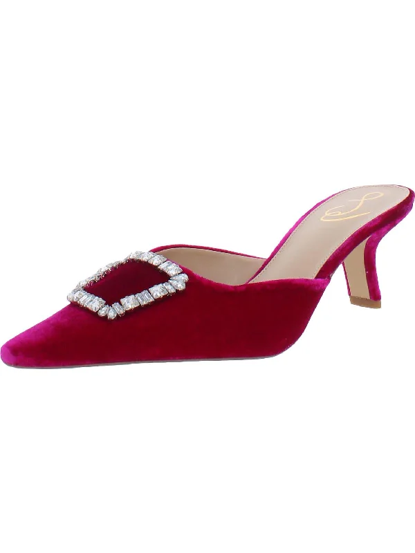 Brit Jewel Womens Embellished Almond toe Mules---Chic Embellished Pumps for a Glamorous Look