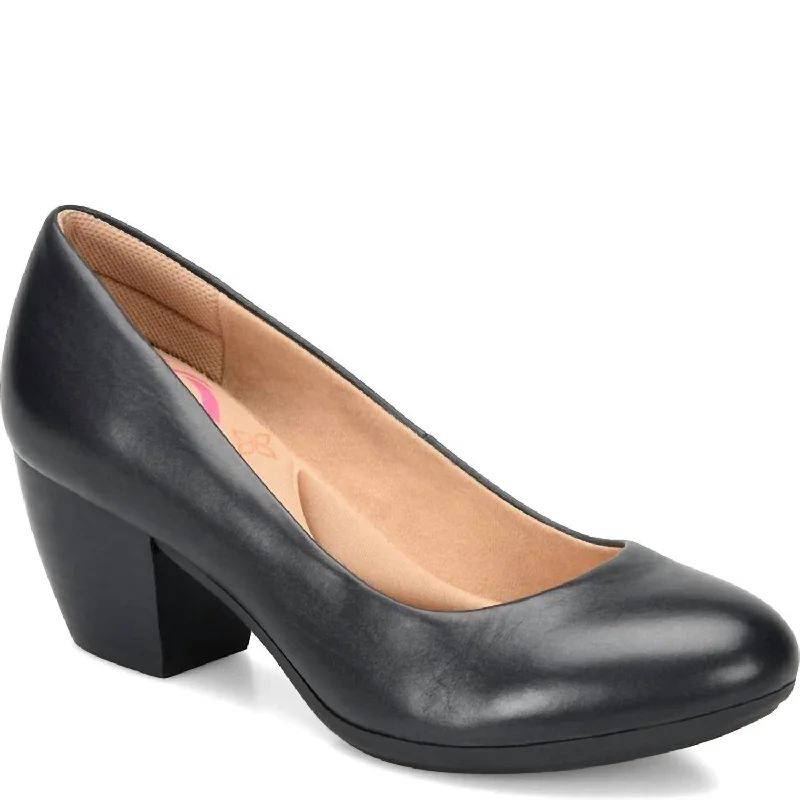 Amora Dress Pump In Black---Elegant Evening Heels for Weddings and Parties