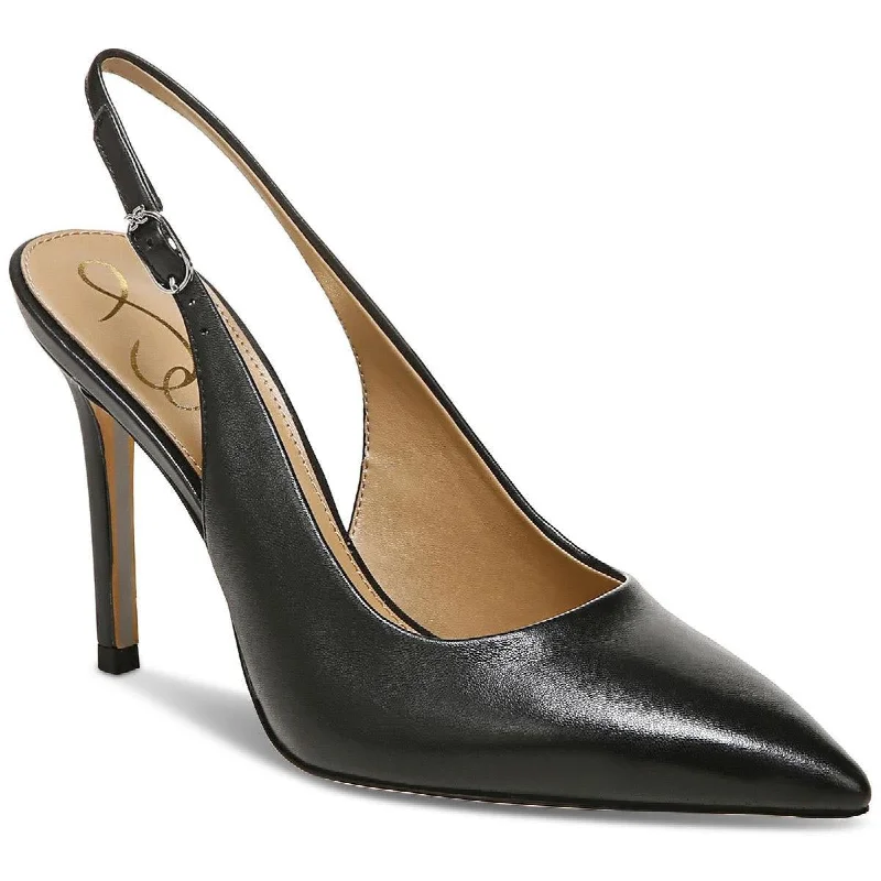 Versatile Heeled Sandals for Any Occasion---Sam Edelman Womens Hazel Buckle Pumps Slingback Heels