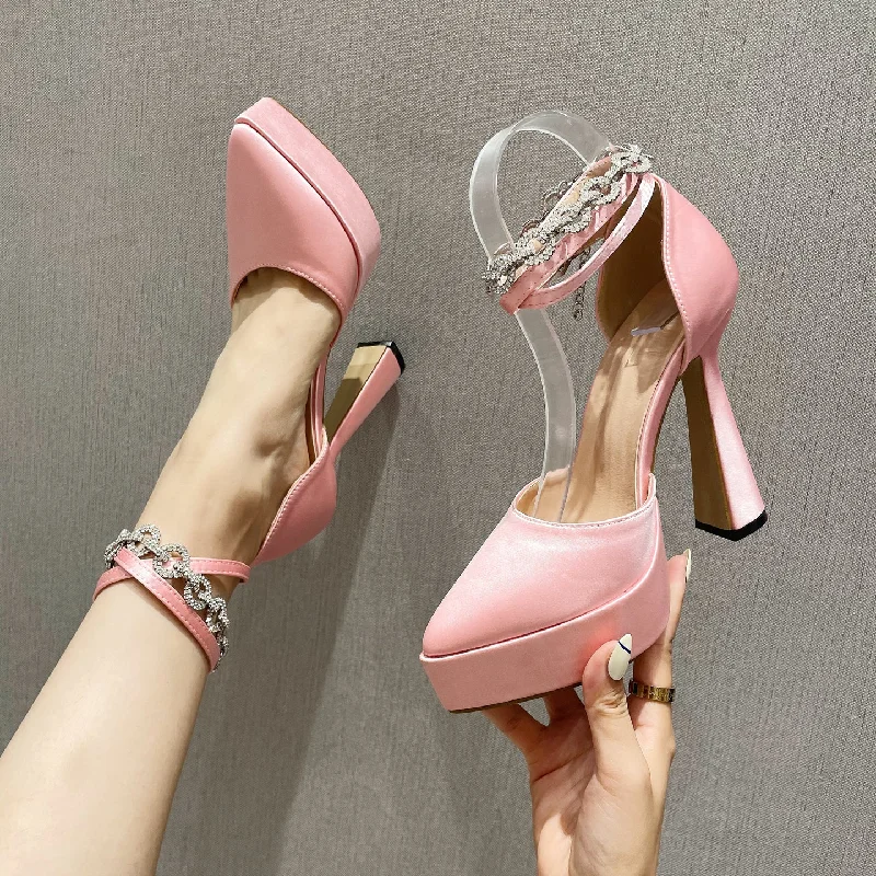 Stylish Platform Heels for Extra Height--Angelene-102 Platform Point Toe High Heels