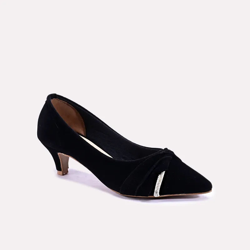 Orla Black Fancy Court Shoes 0431220