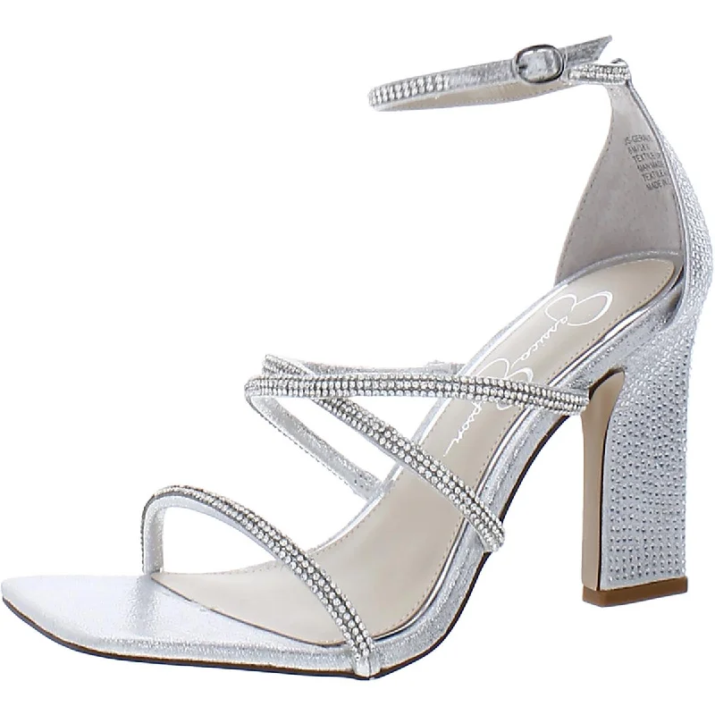 Jessica Simpson Womens Rhinestone Strappy Pumps---Affordable Strappy Platform Heels with Premium Quality