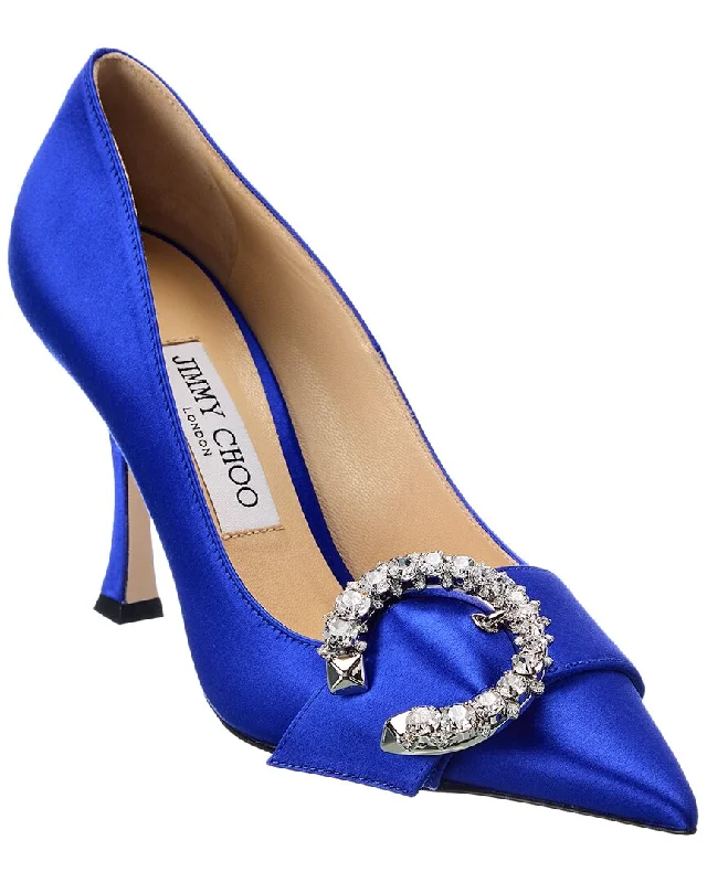 Jimmy Choo Melva 90 Satin PumpAffordable Satin Heels with a Luxe Touch