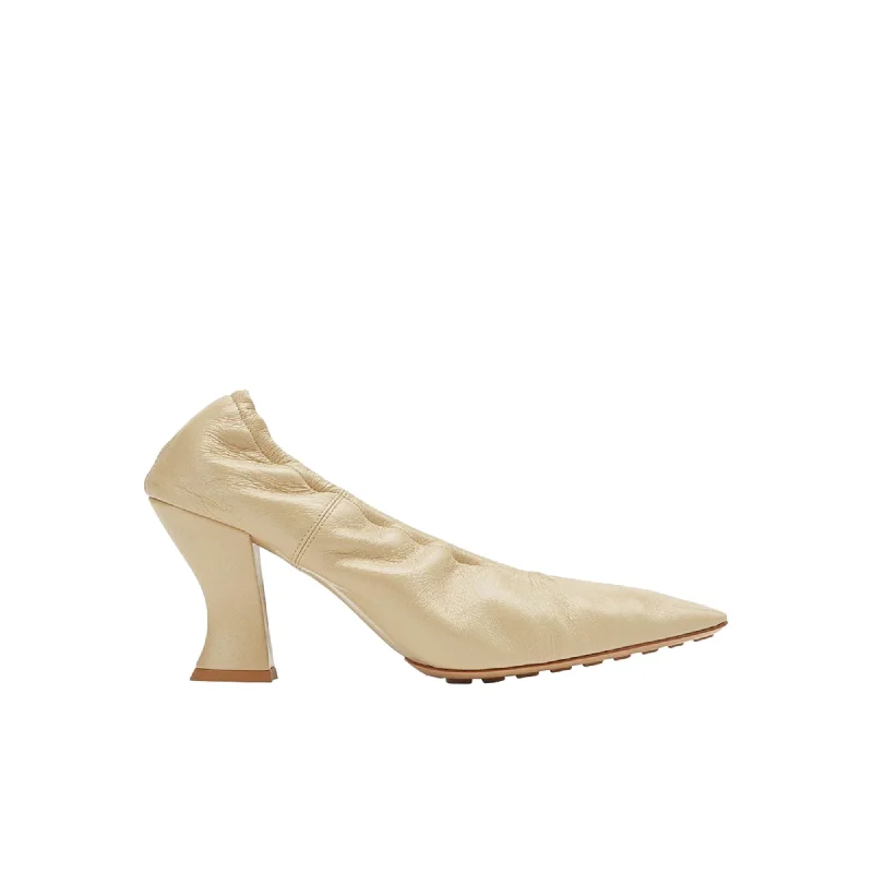 Bottega Veneta Crushed Leather Pumps---Comfortable Leather Pumps for Office and Everyday Wear