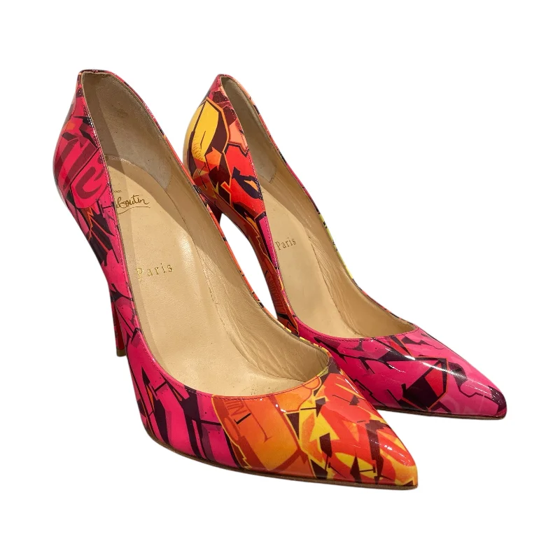 Versatile Heeled Sandals for Any Occasion---Christian Louboutin/Heels/EU 40/All Over Print/PNK/Printed