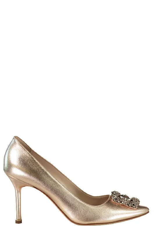 Versatile Heeled Sandals for Any Occasion---Hangisi Pump 90 - Copper