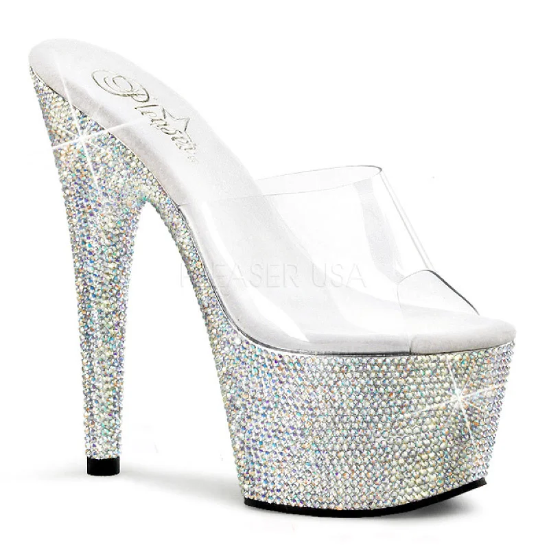 Stiletto Heel Pumps with Perfect Fit--Bejeweled 701DM-Fashionable & Classic