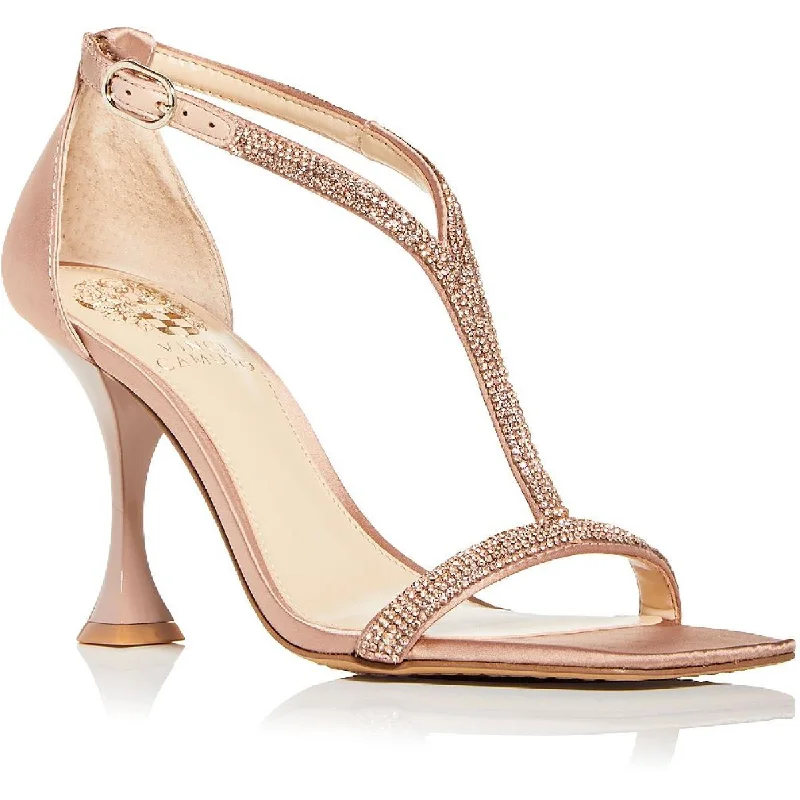 Vince Camuto Womens Sorthand  Satin Jeweled PumpsAffordable Satin Heels with a Luxe Touch