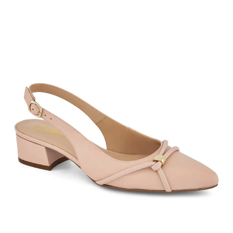 Versatile Heeled Sandals for Any Occasion---Andrea Slingback Low Heel Pumps