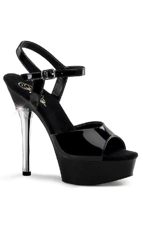 Sleek and Shiny Patent Pump Heels for a Polished Look--ALLURE-609 Black Patent Heels