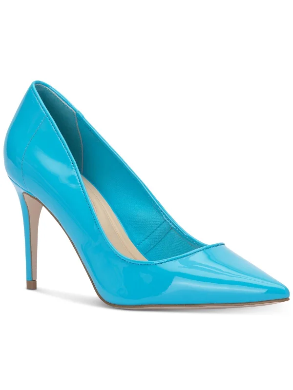 Setria Womens Pull-on Faux Leather Pumps---Comfortable Leather Pumps for Office and Everyday Wear