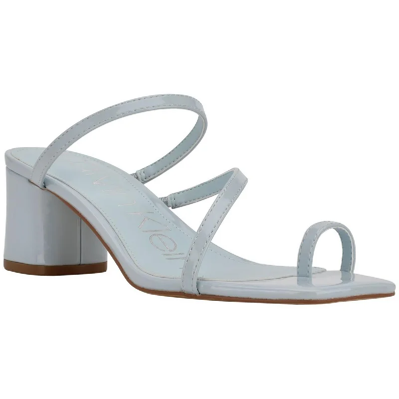 Versatile Heeled Sandals for Any Occasion---Calvin Klein Womens Belma Slip-on Toe loop Mules