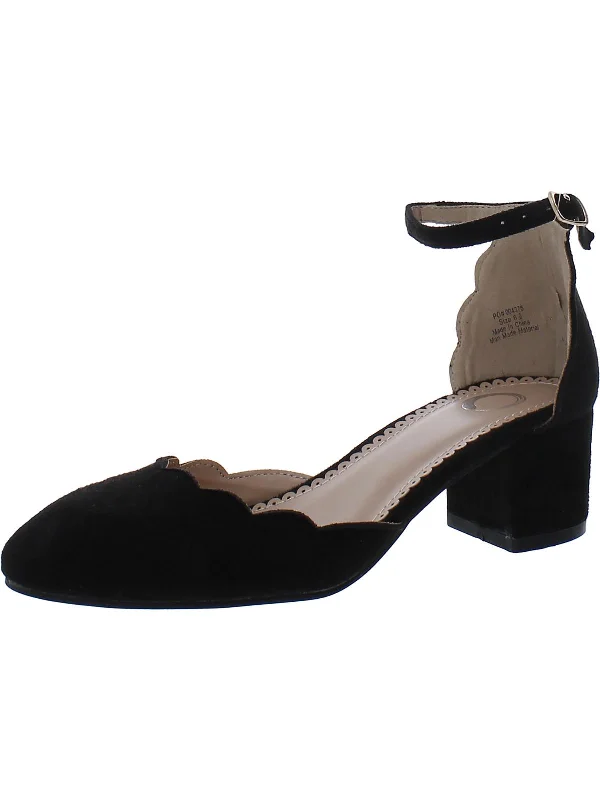 Affordable Suede Ankle Pumps for All-Day Wear--Womens Faux Suede Pumps