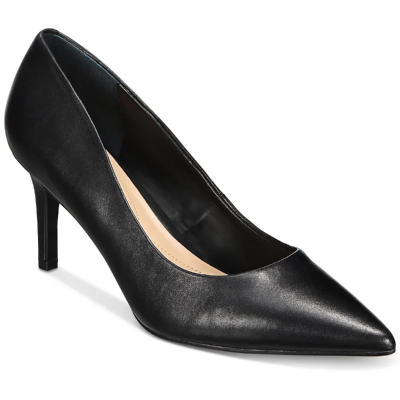 Stiletto Heel Pumps with Perfect Fit--Jeules Womens Faux Leather Pointed Toe Pumps-Fashionable & Classic