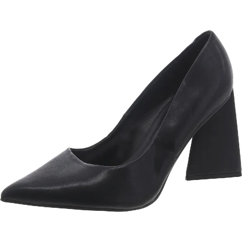 Stiletto Heel Pumps with Perfect Fit--Abound Womens Faux Leather Pointed Toe Pumps-Fashionable & Classic