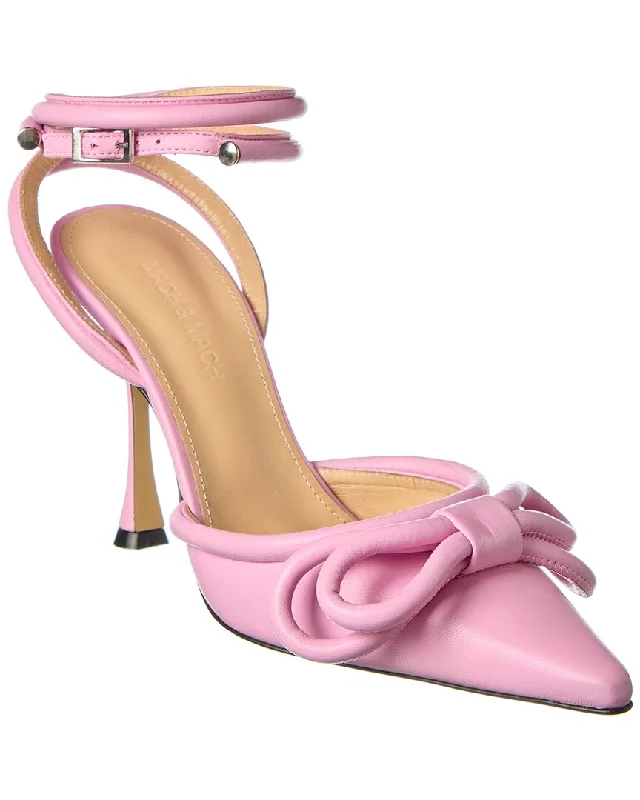 Mach & Mach Double Bow Leather Pump---Charming Bow Pumps for a Cute and Stylish Look