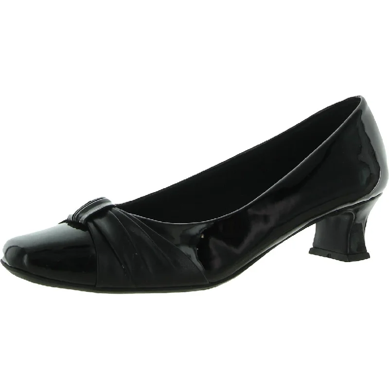 Sleek and Shiny Patent Pump Heels for a Polished Look--Easy Street Womens Waive Patent Dressy Pumps