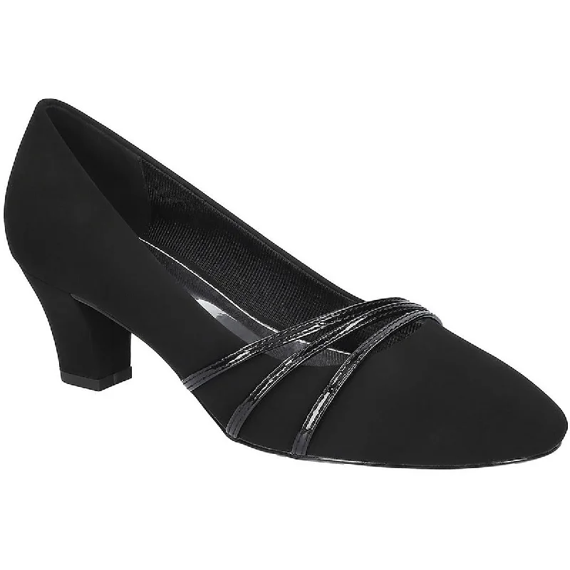 Easy Street Womens Cristiny Slip-On Strappy Pumps---Affordable Strappy Platform Heels with Premium Quality