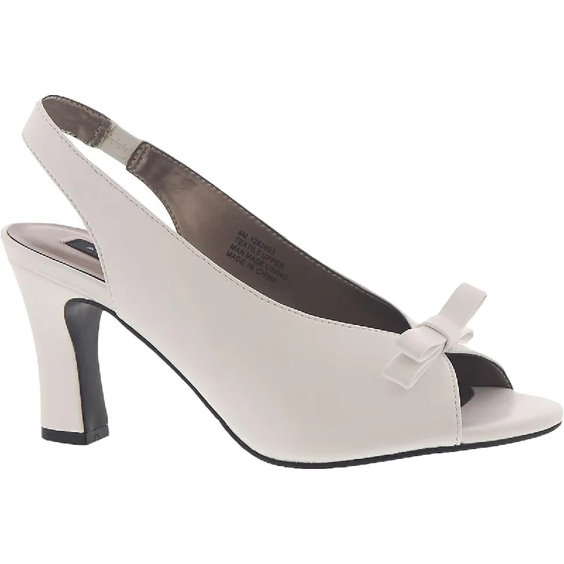 Versatile Dress Heels for Formal and Casual Wear---Kanya Womens Bow Man Made Dress Heels