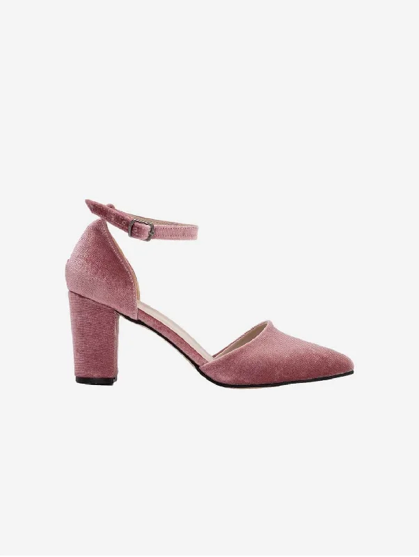 Luxurious Velvet Women's Pumps with Soft Finish---Gisele Vegan Velvet Heels | Royal Rose