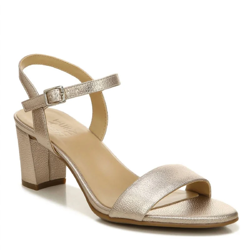 Versatile Heeled Sandals for Any Occasion---Women's Bristol Heels In Warm Silver/pebble