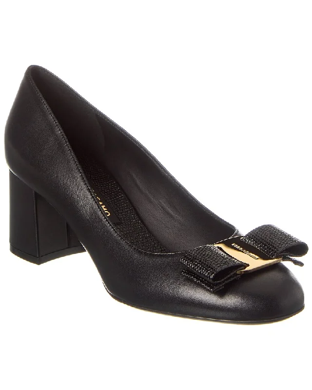 Ferragamo Vara Bow Leather Pump---Charming Bow Pumps for a Cute and Stylish Look