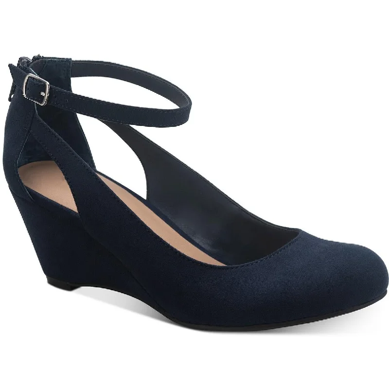 Versatile Dress Heels for Formal and Casual Wear---Sun + Stone Womens Miley Adjustable Dressy Wedge Heels