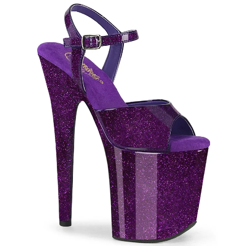 Purple Glitter Pat/Matching