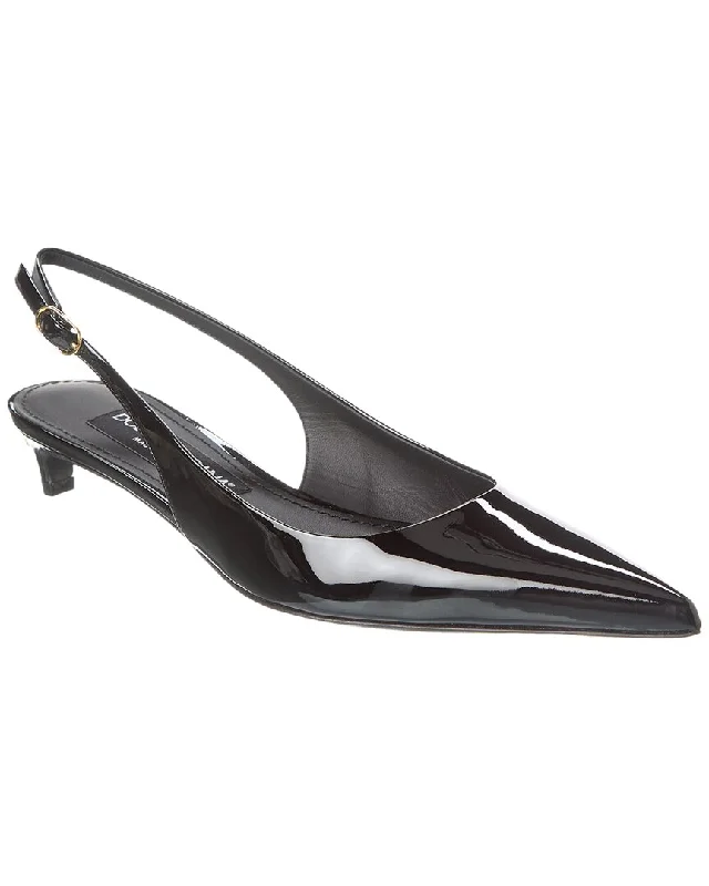 Sleek and Shiny Patent Pump Heels for a Polished Look--Dolce & Gabbana Patent Slingback Pump