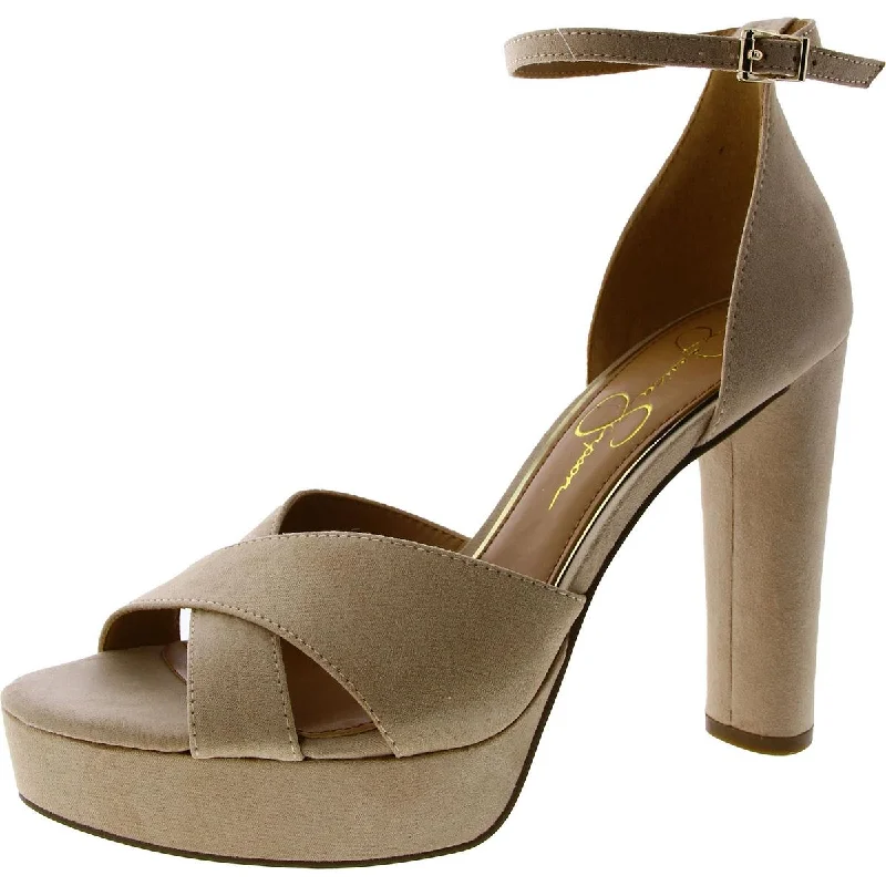 Stylish Ankle Strap Heels for Women--Jessica Simpson Womens Irbella Microsuede Pumps Ankle Strap