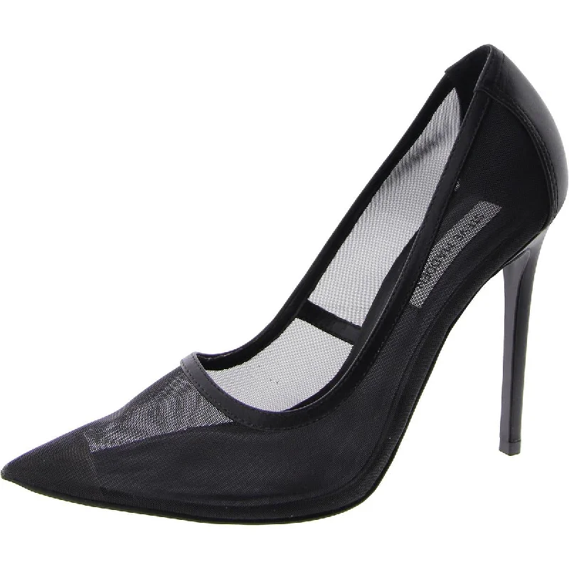 Stiletto Heel Pumps with Perfect Fit--Virtue Womens Mesh Pointed Toe Pumps-Fashionable & Classic