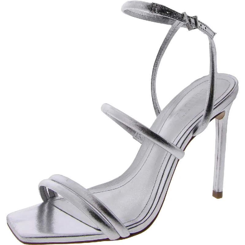 Stylish Ankle Strap Heels for Women--Nylla Womens Leather Ankle Strap Heels