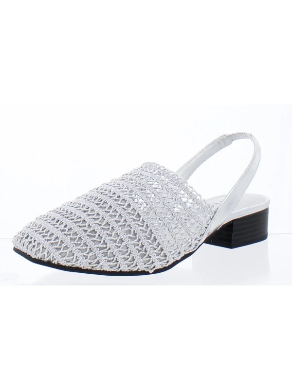 Trendy Chunky Heel Pumps for Casual Wear--Carolton Womens Woven Block Heel Pumps