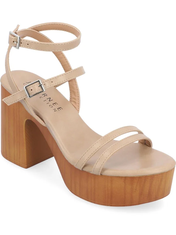 Stylish Open Toe Heels for Summer--EMERYNN Womens Strappy Open Toe Block Heels