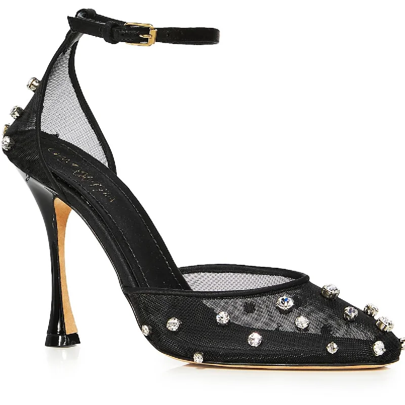 Stylish Ankle Strap Heels for Women--Gambattista Valli Womens Pump Embellished Ankle Strap