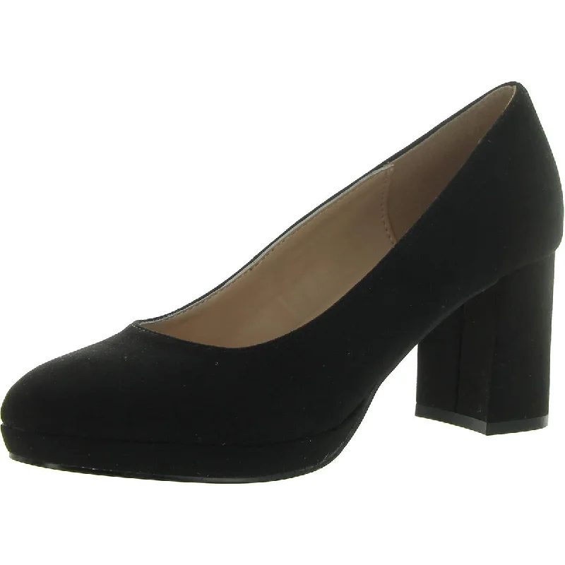 Affordable Suede Ankle Pumps for All-Day Wear--Cooler Womens Faux Suede Slip-On Pumps