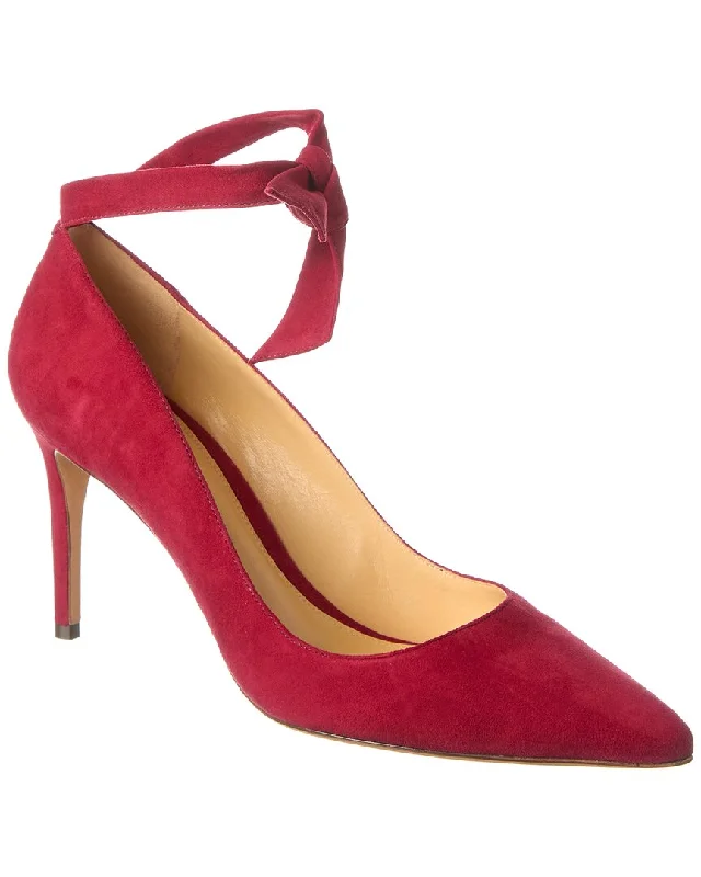 Affordable Suede Ankle Pumps for All-Day Wear--Alexandre Birman Clarita New 85 Suede Slingback Pump