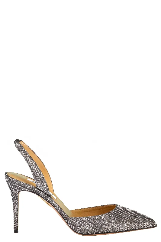 Versatile Heeled Sandals for Any Occasion---So Nude Slingback Pump - Anthracite