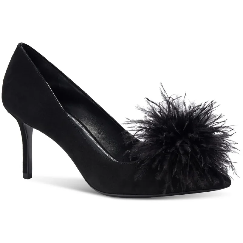 Versatile Dress Heels for Formal and Casual Wear---Kate Spade New York Womens Marabou Heel Leather Dressy Pumps