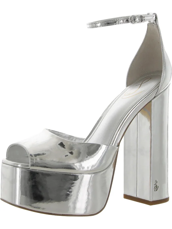 Trendy Peep Toe Platform Heels Crafted from Genuine Leather--Womens Peep Toe Pumps Platform Heels