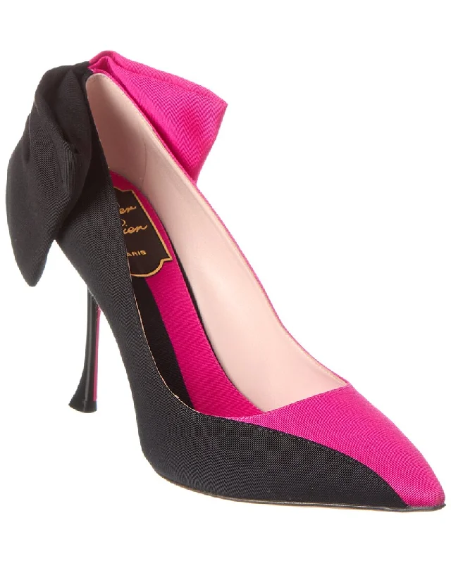 Versatile Heeled Sandals for Any Occasion---Roger Vivier Canvas Pump