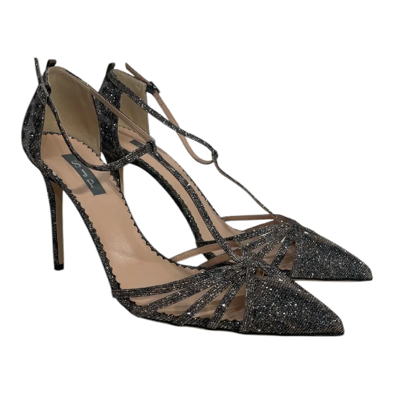 Stylish Ankle Strap Heels for Women--SJP by Sarah Jessica Parker/Heels/US 8.5/Leopard/MLT/Ankle Strap/