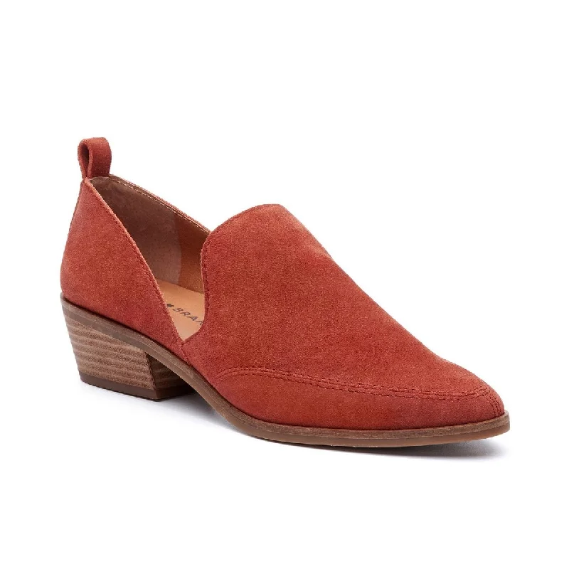 Trendy Chunky Heel Pumps for Casual Wear--Lucky Brand Womens Mahzan Comfort Insole Slip On Loafer Heels