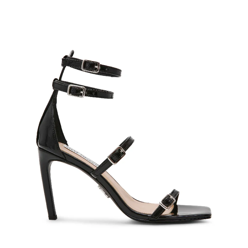 FLAMER BLACK PATENT---Fashionable Kitten Heels for Date Night