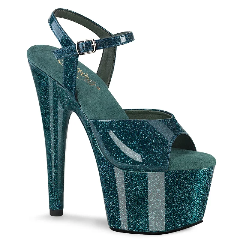 Teal Glitter Pat/Matching