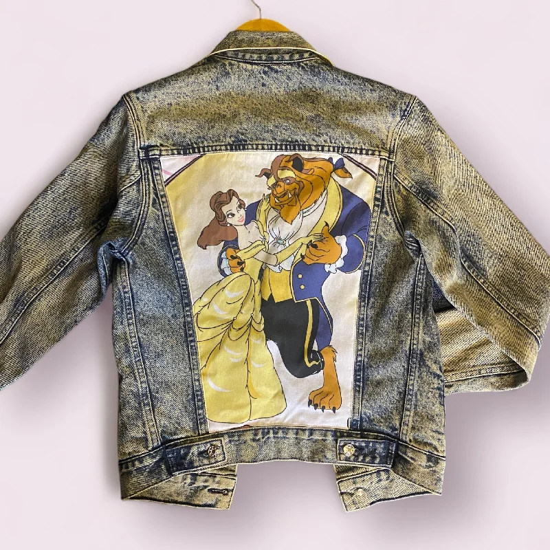 How to wash denim jackets -Denim Jacket made with Reworked Duvet Cover.