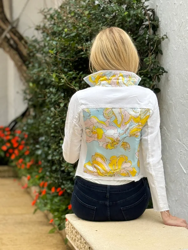 How to care for distressed denim jackets -The White Denim Jacket / Pastel Pucci