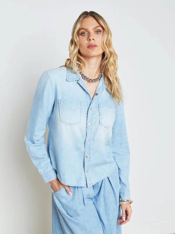 Denim coats with sustainable materials -Isla Denim Shirt