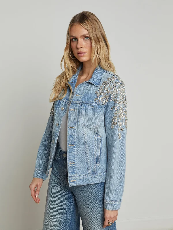 Best denim jackets for workwear -Mack Crystal-Embellished Jacket