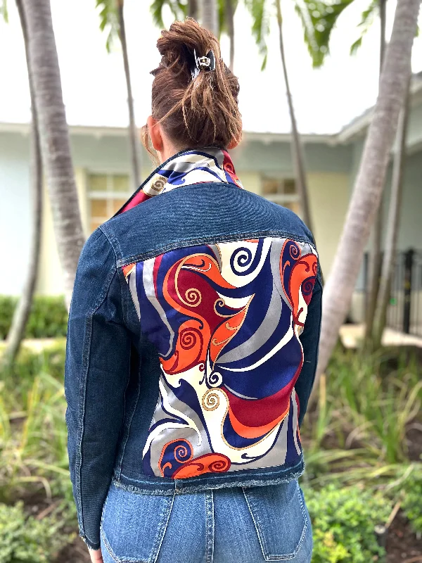 Denim coats with smart technology integration -The Dark Denim Jacket / Pucci Fall for Color
